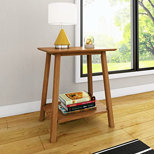 Max & Lily Nightstand, Mid-Century Modern Solid Wood Nightstand, Side