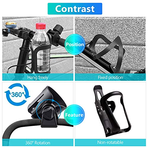 Fahrrad-Flaschenhalter für Lenker und Rollstuhl verstellbar und drehbar