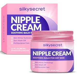 Nipple Cream, Nipple Cream Safe for Breastfeeding, Organic Lanolin Free Nipple Butter, Dry Cracked Nipples Postpartum Essentials, Nipple Balm for Nursing & Pumping Moms, Safe for Baby
