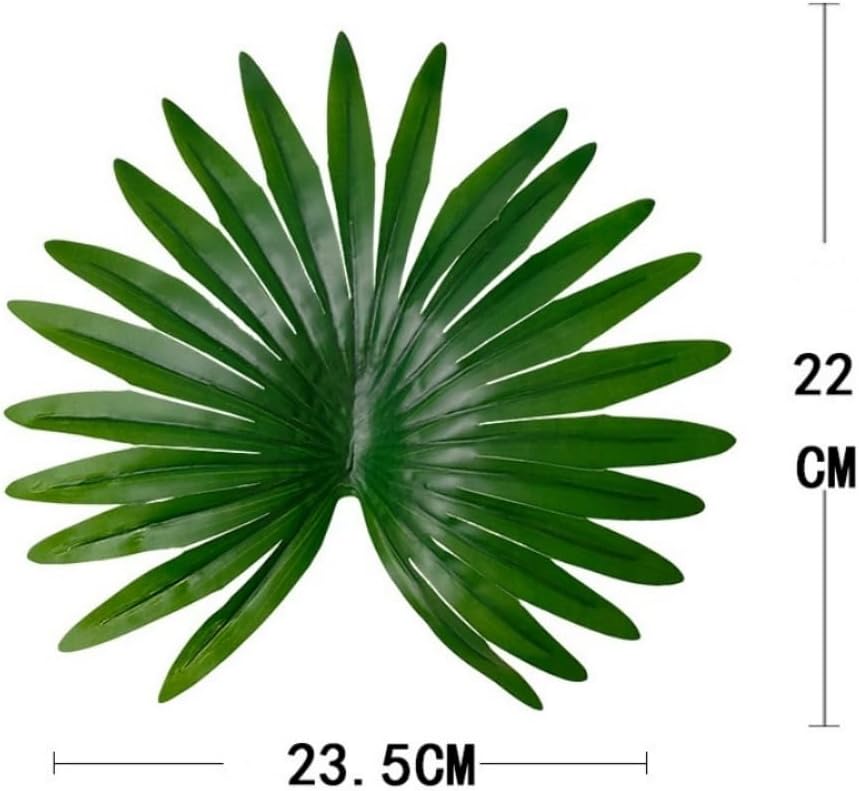 Artificial Palm Leaf Plant Green Decor Simulated Bonsai Potted Plant Decoration Floor Home Garden Office Patry Decor Ornament (84cm)