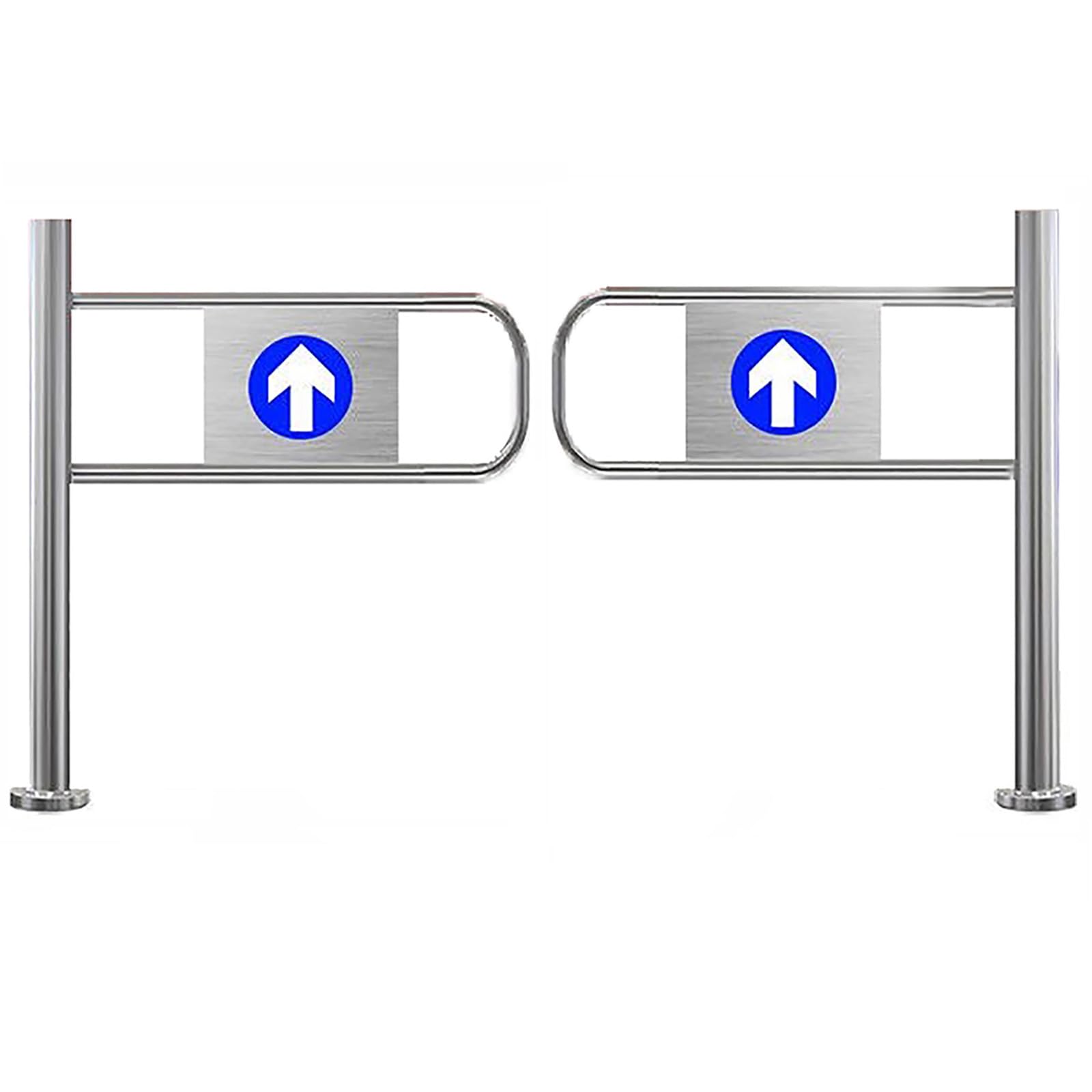 Portail D'Entrée Pivotant, Portillon De Sécurité Pivotant À 90° en Acier Inoxydable, Conception À Sens Unique, Portillon De Sécurité en Acier Inoxydable pour Supermarché, Allée D'Usine, Allée De Parc