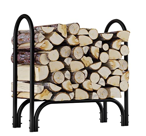Fire Beauty Firewood Rack Log Holder,Log Storage Holder,Storage Rack,Firewood Stacker For Fireplace Indoor Outdoor(Middle) #TOP7