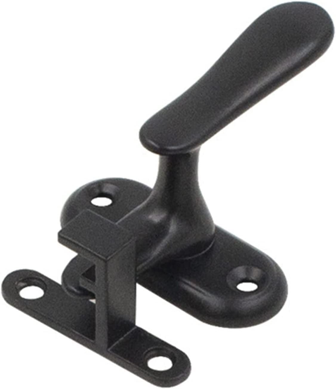 NVSFZGIYG Door Safety Chain, Latches Lock,90 Degree Right Angle, Cast Metal Hook Latch Ornament Toilet Doors(Silver)