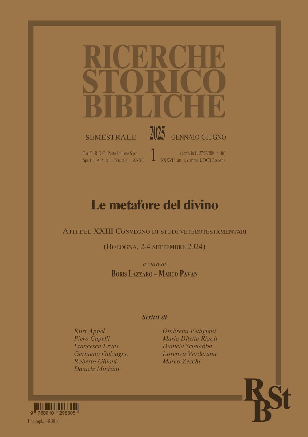 Ricerche Storico-Bibliche. Le Metafore Del Divino (2025) (Vol. 1) - 4