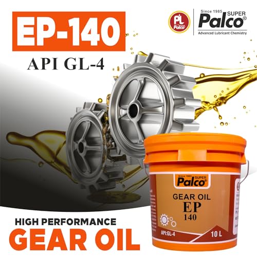 Image of PALCO EP 140 Extreme Pressure Gear Oil 10 Litre (Pack 1) | API GL 4 Gear Oil for Cars, Bus & Other Heavy Vehicle High Performance Heavy-Duty for Smooth Transmissions, Superior Protection