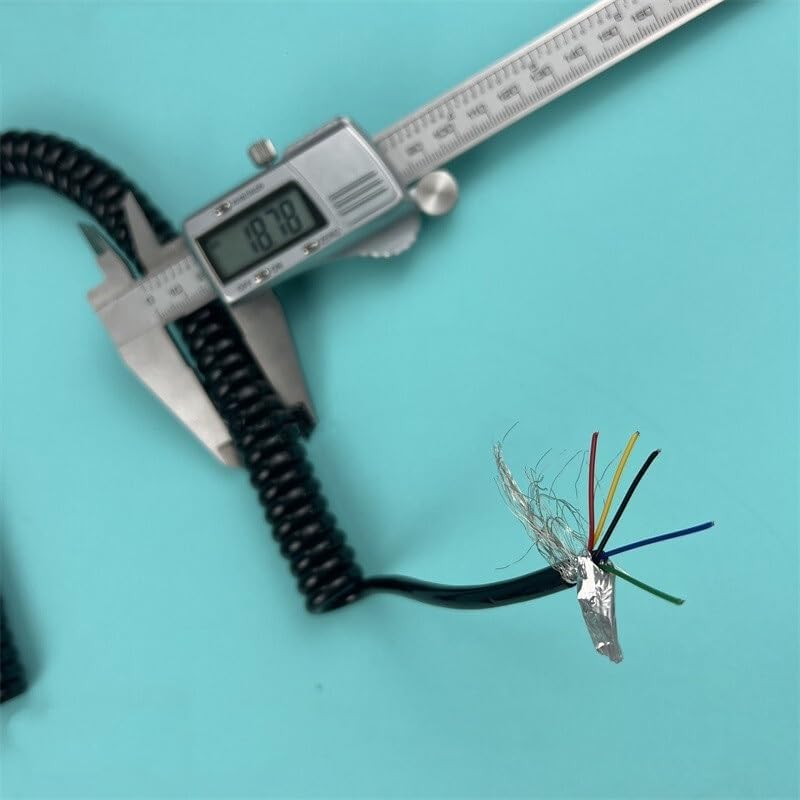 Câble en spirale 5 noyaux 24AWG pour éliminer les interférences et coupures