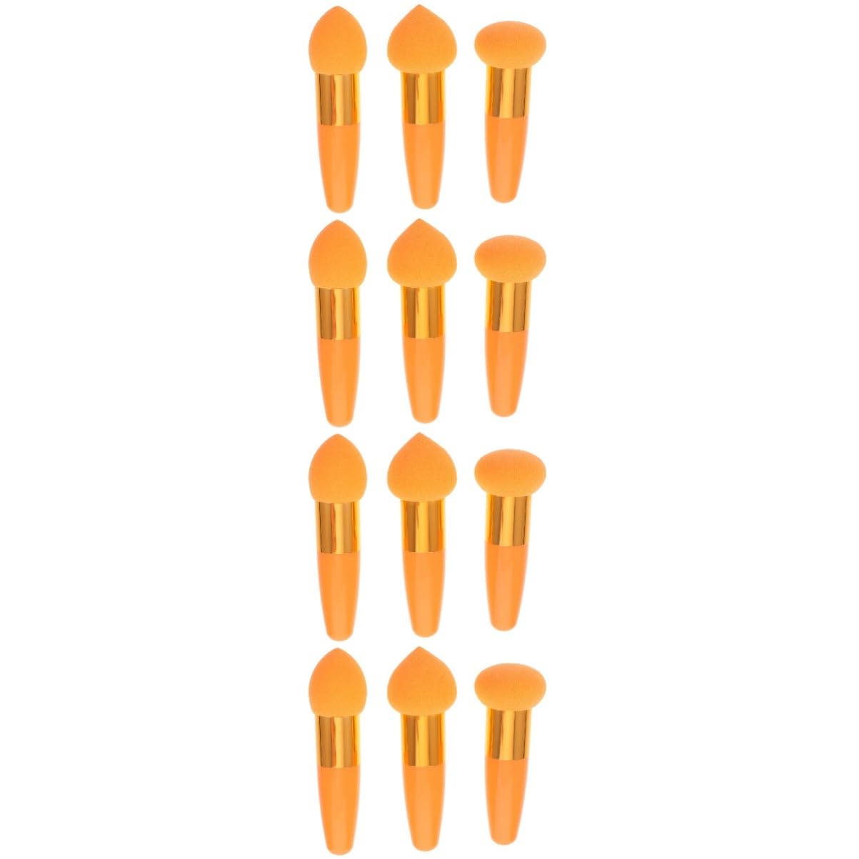 NULYLU 4sets Professional Makeup Tools Makeup Sponge Brush Cosmetic Sponge Brush Concealer Pen Multipurpose Accessories 3pcs*4