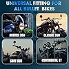 OTOROYS Premium Bar End Mirror for Hunter 350 & Meteor 350 | Round Convex Motorcycle Handlebar End Mirror | CNC Metal Handle & ABS Frame | Anti-Glare Rear View Bike Mirror Set of 2 (Silver)