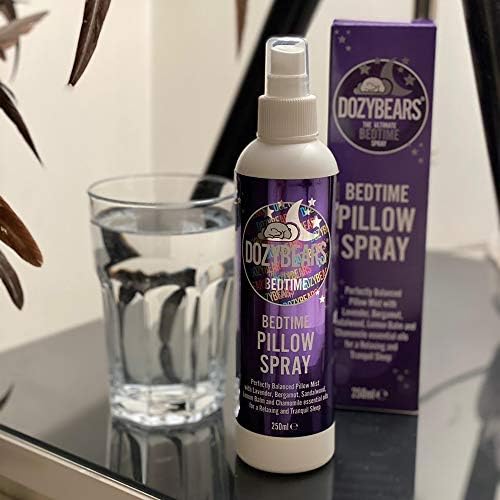 DOZYBEARS The Ultimate Bedtime Pillow Spray 250ml | Calming and Relaxing Pillow Mist with Soothing scents of Lavender, Lemon Balm, Chamomile, Sandalwood and Bergamot