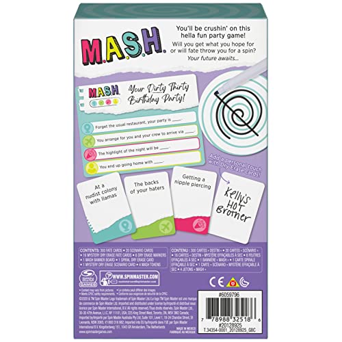 Spin Master Games Mash, Fortune Telling Adult Party Game, For Ages 17 And Up #TOP5