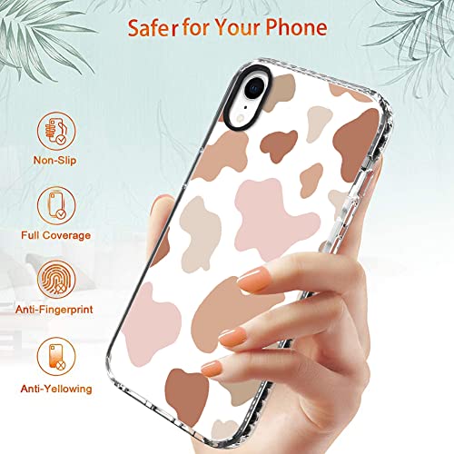 Sakuulo Compatible With Iphone Xr Case Cute Pink Cow Print Fashion Women Girls Slim Lightweight Camera Protective Soft Flexible Tpu Rubber For Iphone Xr 6.1" #TOP3