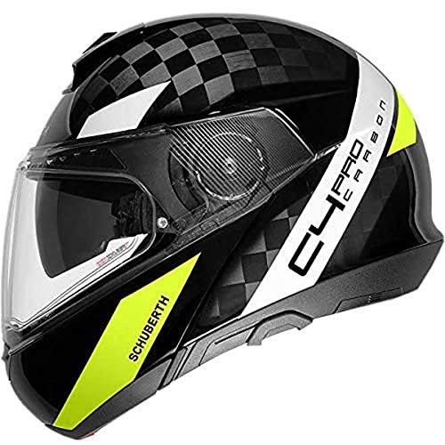 SCHUBERTH C4 Pro Carbón Casco para Moto, Accesorio Unisex para Adultos, Avio Yellow, 55 (S)