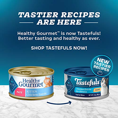 Blue Buffalo Healthy Gourmet Natural Kitten Pate Wet Cat Food Chicken 3-Oz Cans (Pack Of 24) #TOP5