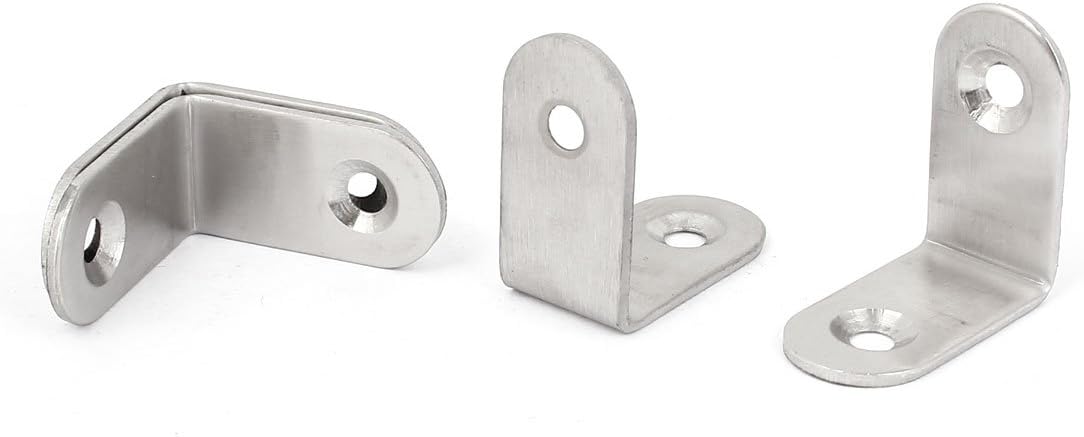 sourcing map Furniture Shelf Table 30x30mm Angle Brackets Corner Brace Support 4pcs