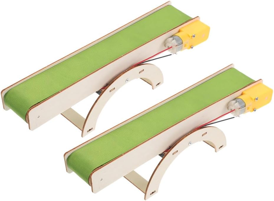 Garneck 2 Pack Electric Conveyor Belt STEM Engineering Science Project Kits