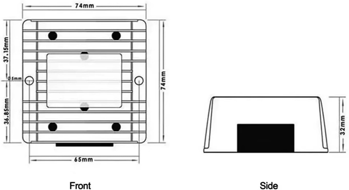 1 Pcs 36V 48V 54V 60V 72V to 24V 20A 30A 25A 40A 50A 5A 10A 15A DC DC Step Down Voltage Buck Converter Regulator 72 Volt to 24 Volt(48V 60V 72V (40-90V),24V 20A)