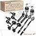 A-Premium Set of 10, Front & Rear Sway Bar Link, Lower Ball Joint, Inner Outer Tie Rod End, Compatible with Subaru Impreza 2008-2014, WRX (STI) 2013-2014