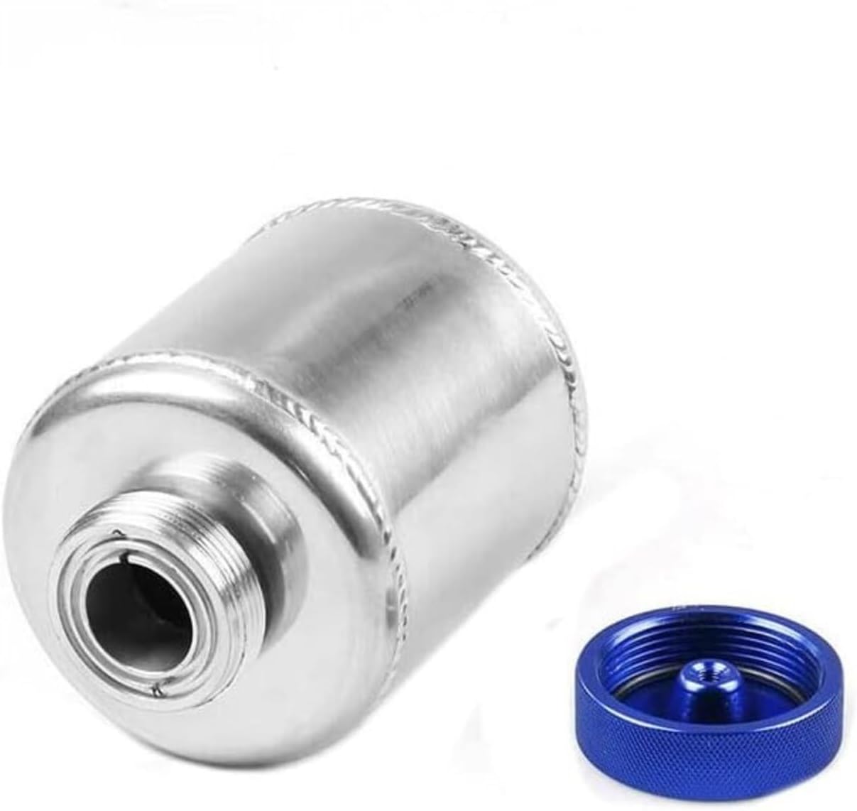 Universal Aluminum Power Steering Tank Kit with Clamps - Eliminates Bubbles, Reduces Overheating & Prevents Fluid Gushing