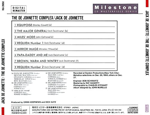 JACK DEJOHNETTE JACK DE JOHNETTE - The De Johnette Complex - CD