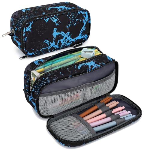 Image of Mountain guest Pencil Cases for kids, Large Capacity Pencil Pouch, Office College School Marker Organizer Case pen for Men Women Adult Teens