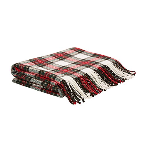Glitzhomeplaidthrowblanketchristmastartanthrowblanketplaidblanketwithtasselsforbedcouchsofareversibleplaidthrow60x50inches  Urban Country Home Decor Glitzhome plaid throw blanket christmas tartan throw blanket plaid blanket with tassels for bed couch sofa reversible plaid throw 60 x 50 inches  urban country home decor