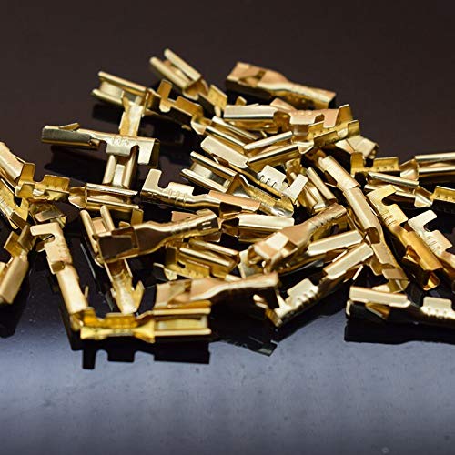 Davitu Terminals - 100PCS 2.8mm Crimping Terminal Female Spade Connector