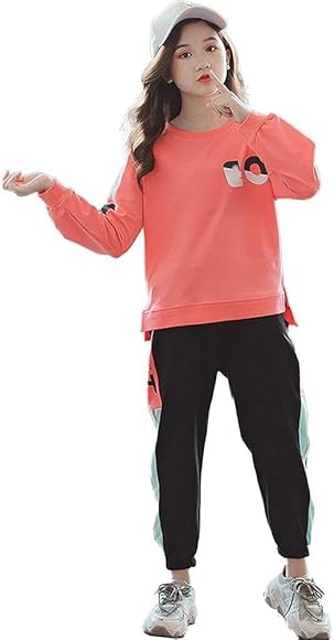 Amazon | [OUBINEWER] ガールズ 女の子 ジャージ 上下セット パーカー  