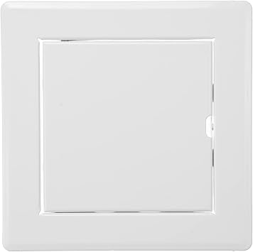 Vent Systems 4 x 4 Inch White Metal Access Panel - Easy Access Doors - Access Panel for Drywall, Wall, Electrical and Plumbing Service Door