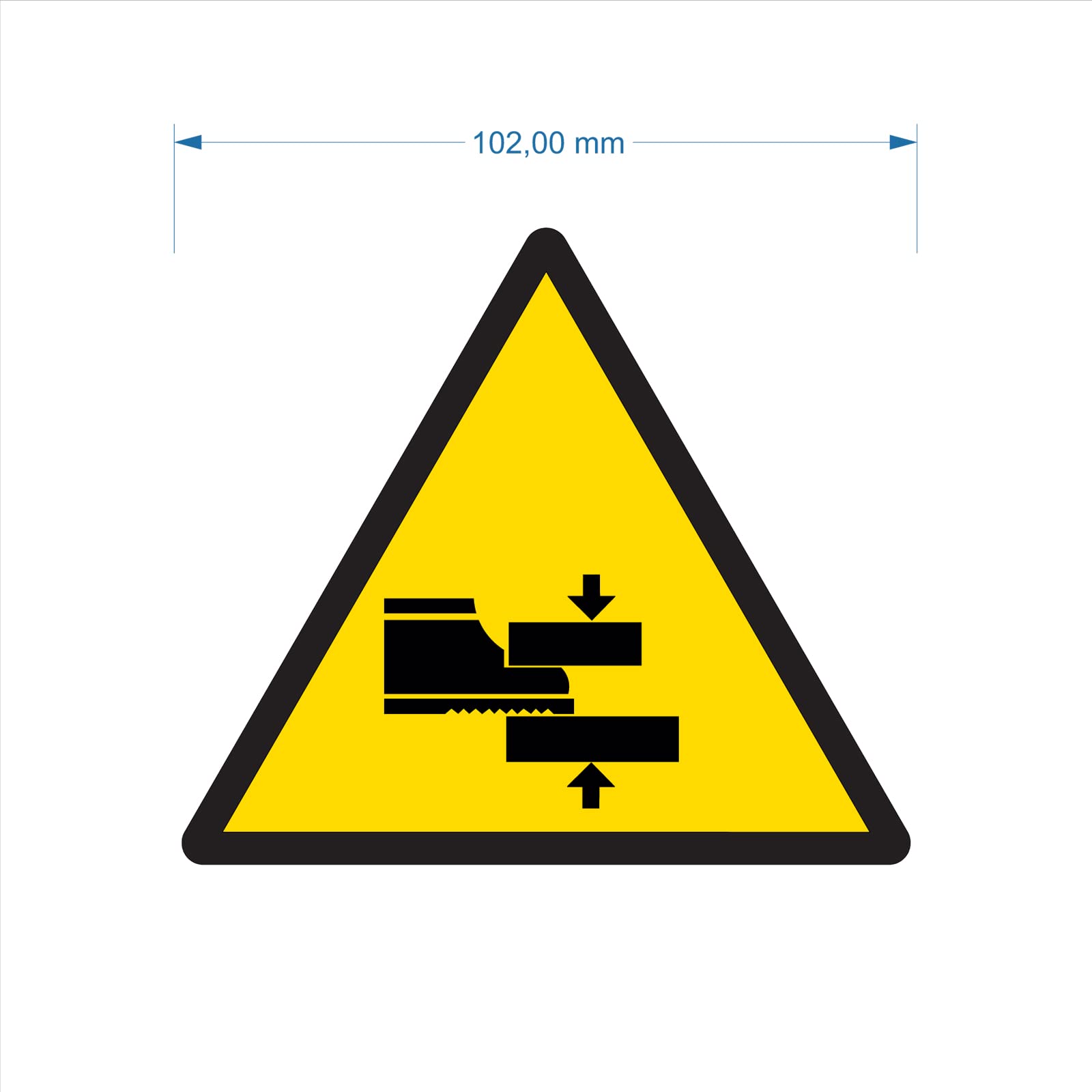 TIESSE Zutrittsverbot Aufkleber 6 Stück – Permanente Klebeetiketten Aus Polycarbonat, 140x60 Mm