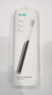 Quip Electric Toothbrush - Slate Metal - Electric Brush and Travel Cover Mount (New Edition)