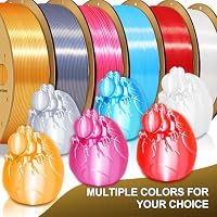 EONO PLA Filament 1,75mm PLA Mehrfarbig für 3D Drucker 1 kg (2,2 lbs),Silk Gold PLA,2-Silk Gold PLA-1KG – Ansicht 4