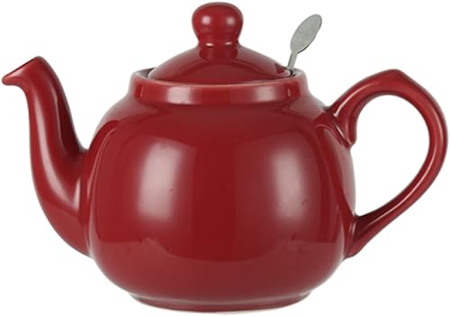London Pottery Tetera Farmhouse con infusor, cerámica, roja, 2 tazas (20.3 fl oz) producto importado paralelo
