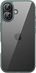 JETech Case for iPhone 17 6.3-Inch, Shockproof Phone Bumper Cover, Solid Color Matte TPU Frame, Anti-Scratch Clear Back (Mist Blue)
