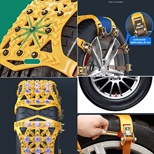 Cadenas de nieve para coche con sistema de ajuste antideslizante 5