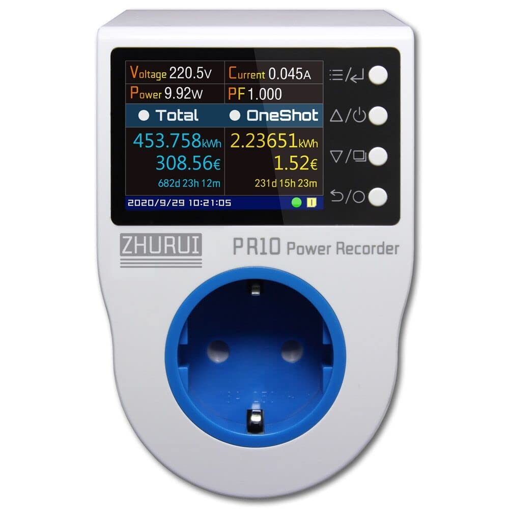 PR10-C EU16A (Deutsch stecker) home power metering buchse/home energy meter/power recorder/strom meter/23 währung einheiten