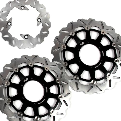 Rotors de frein noirs CBR 954 RR haute précision pour Honda CBR929RR