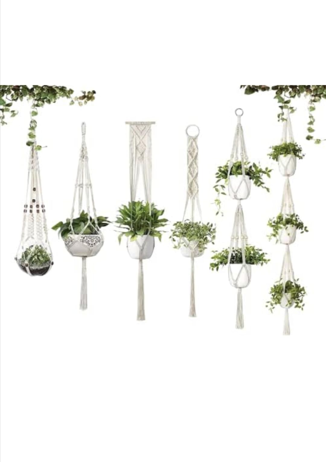 See full amazon price history chart for GUL DECOR 5-Pack Macrame Plant Hangers, Unique Designs,Handmade Cotton Rope Hanging Planters Set Flower Pots Holder Stand, for Indoor Outdoor Boho Home Décor GUL DECOR 5-Pack Macrame Plant Hangers, Unique Designs,Handmade Cotton Rope Hanging Planters Set Flower Pots Holder Stand, for Indoor Outdoor Boho Home Décor (B0CR34LPNY) Amazon Price History, Amazon Price Tracker