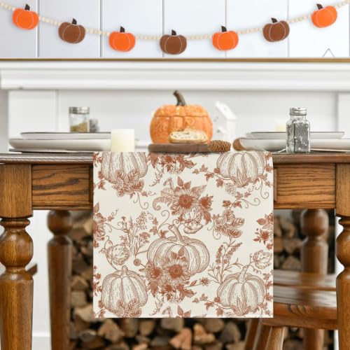 RABUSOFA Fall Table Runner 13x72 Inch Fall Decorations for Home by RABUSOFA - Used condition - Image 4