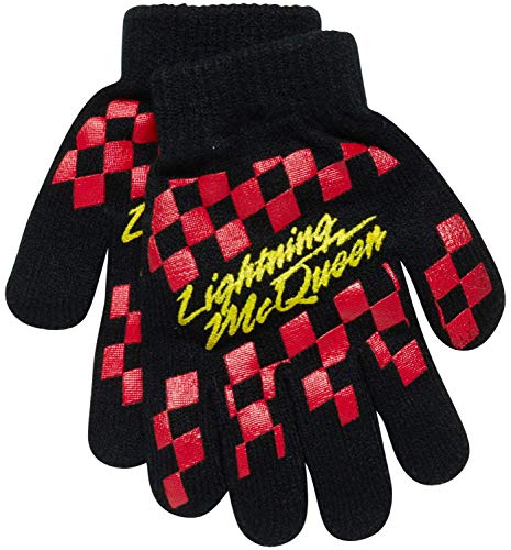 Image of Disney Cars Lightning McQueen Winter Hat 2 Pair Mittens or Gloves (Toddler /Little Boys)