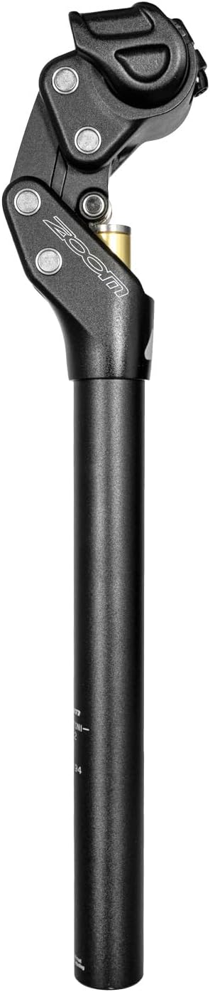 Zoom SP442 Suspension Seatpost, 27.2mm / 30.9mm / 31.6mm, Multi-Link Shock Absorbing Seatpost with 45mm Travel & Adjustable Preload for Road, Gravel, Commuter & E-Bikes, Max Load 242 lbs