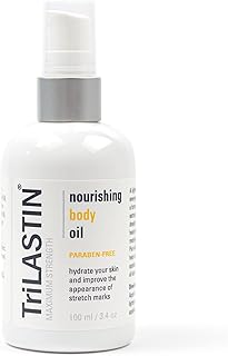 TriLASTIN Nourishing Body Oil (3.4oz / 100ml) | Soothing Scar and Stretch Mark Removal Oil | Pregnancy and Postpartum Safe | All-Natural, Paraben-Free, and Hypoallergenic Skincare Must-Have