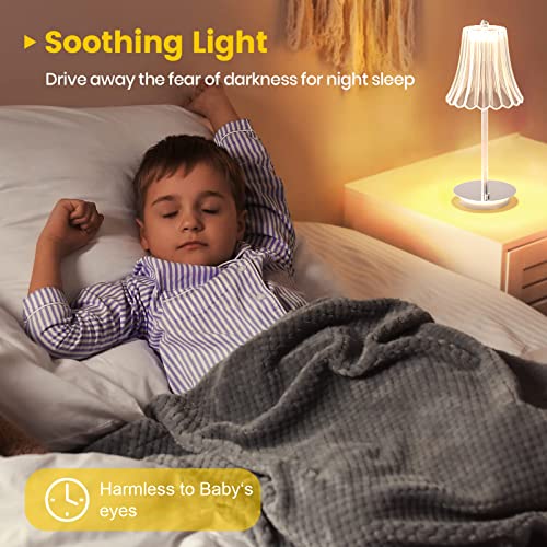 Dimmable Crystal Table Lamp,Cordless Table Lamp Chrome Rechargeable Battery Operated Lamp Led Crystal Lamp,Bedside Lamp Nightstand Lamp For Bedroom Living Room Dinner Bar #TOP4