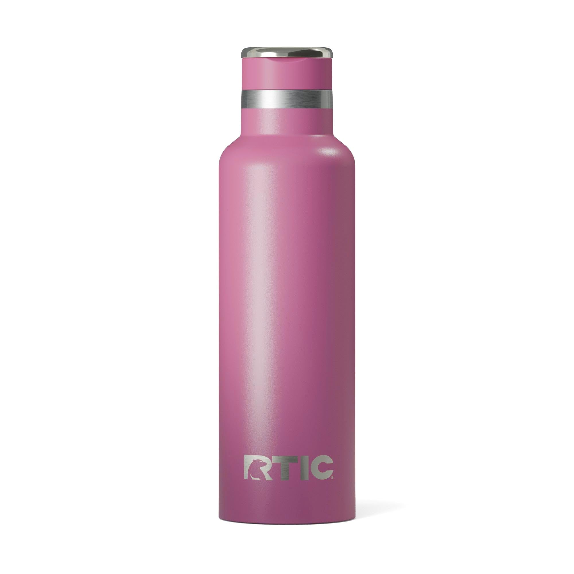 RTIC 20oz Journey Water Bottle Ceramic Lined Metal Stainless Steel Vacuum Insulated, BPA Free, Reusable, for Water, Hot and Cold Drinks, Travel,