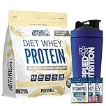 Applied Nutrition Diet Whey 1kg Bundle - Diet Whey High Protein Powder + 5 Sample Bundle + 750ml Steel Protein Shaker | Low Carb & Sugar, Weight Management Shake, 40 Servings (Vanilla)