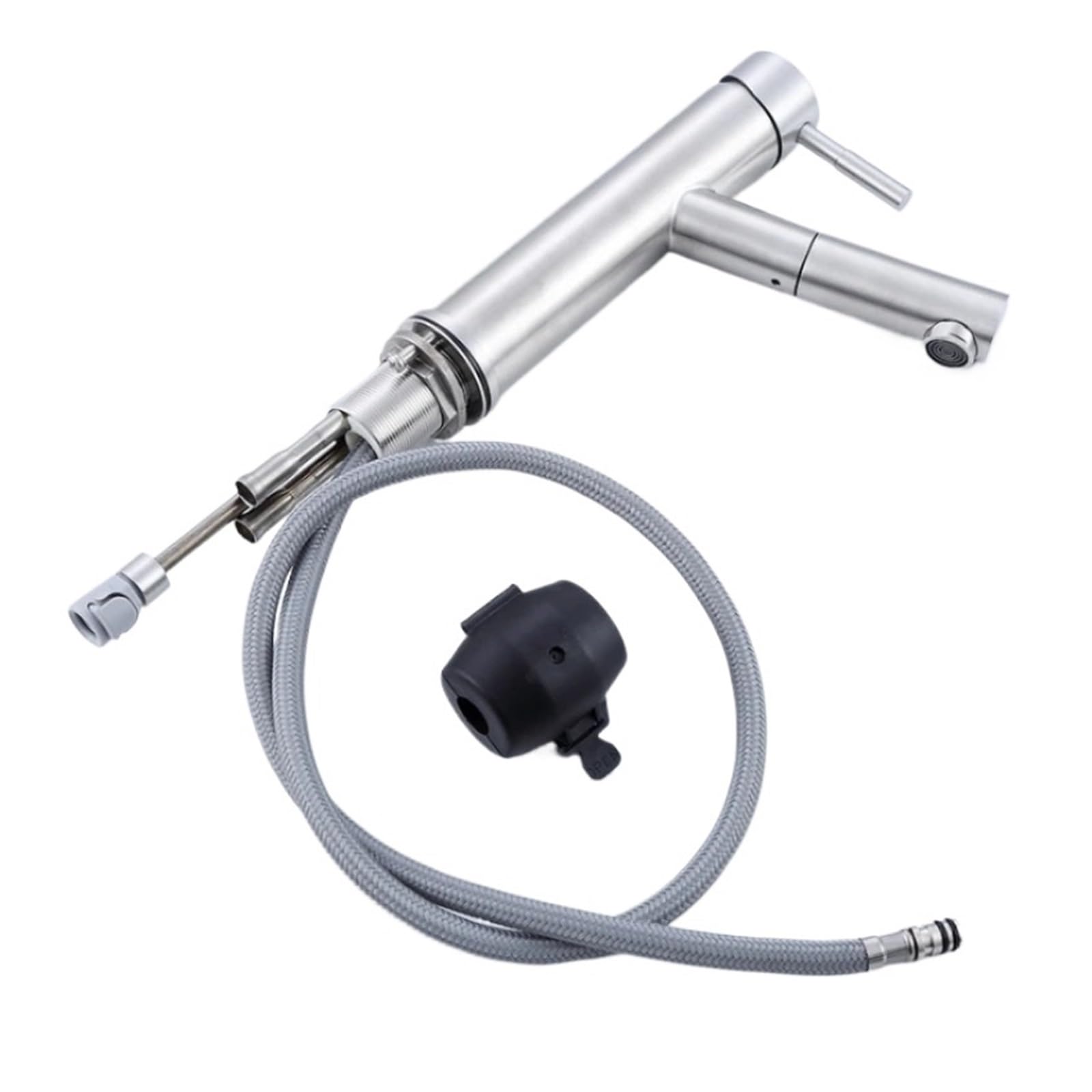 Grifo de cocina extraíble de acero inoxidable SUS304 duradero