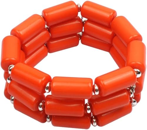 Miniatura 2 de Juego de collar de cuentas multicapa de estilo bohemio + aretes + pulsera para mujeres y niñas