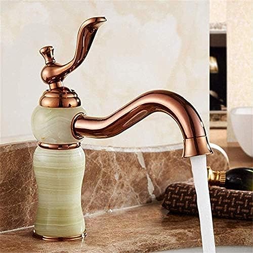 Robinet vasque rétro or rose pour créer une ambiance spa vintage chez soi