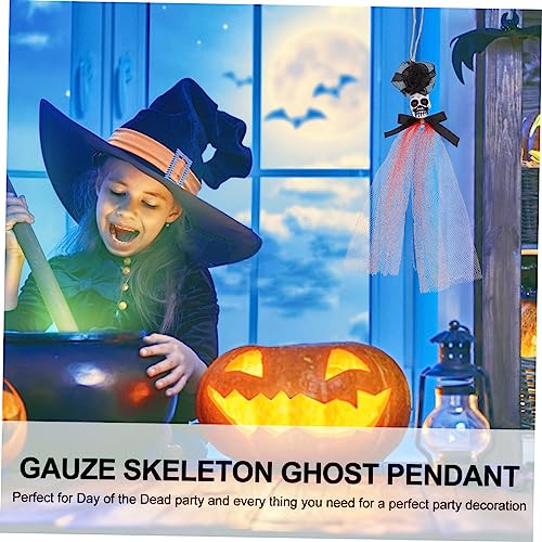 GALPADA 2 Unidades Ornamento Do Dia Mortos Pingente De Fantasma De Gaze De Caveira Pingente De Fanta