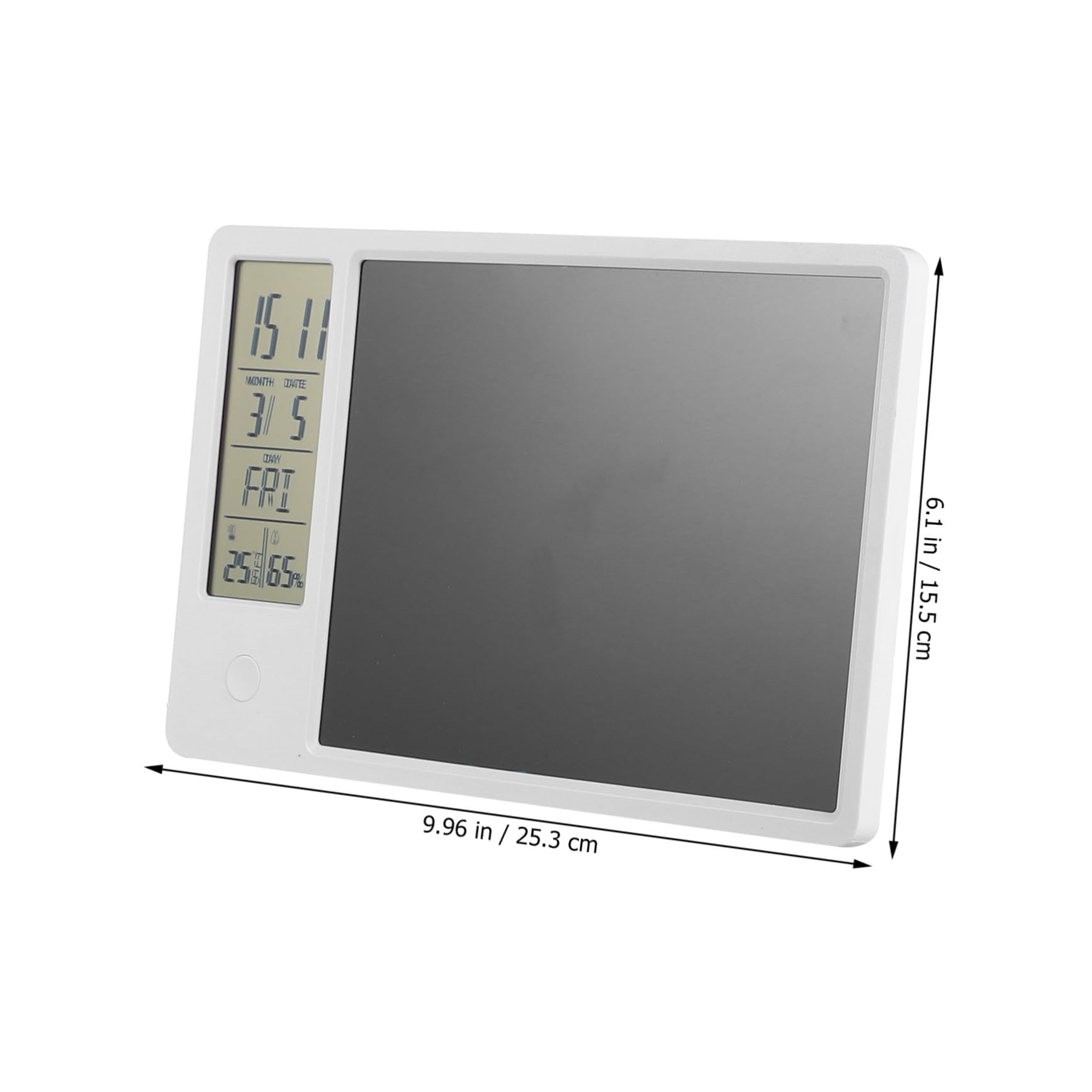 Ciieeo Blocco da Scrittura Meteo Orologio da Tavolo Lcd Calendario Tavoletta Grafica Digitale da Disegno Igrotermografo Intelligente per Ufficio