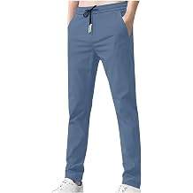 Ybing Baggy Jogging Bottoms, Men's Ice Silk House Trousers, Men's Lightweight Jogging Bottoms, Plain Casual Trousers, Breathable Fabric Trousers, Summer Trousers, Summer Sports Trousers with